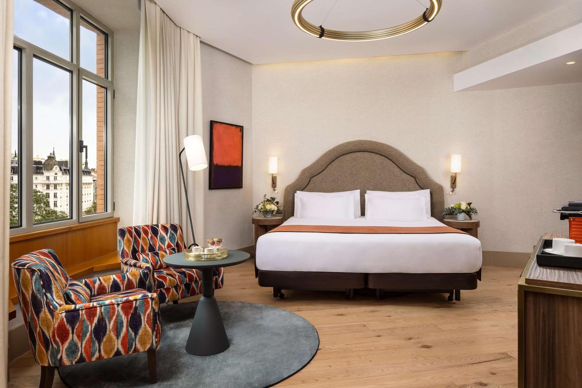 Nh Collection Madrid Paseo Del Prado Hotel Exterior foto A bedroom at the hotel
